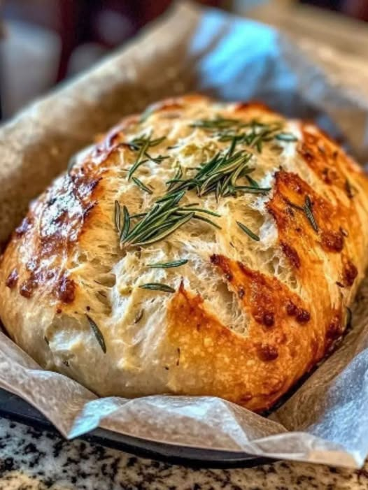 🧀 Rosemary Garlic Cheddar Sourdough Bread